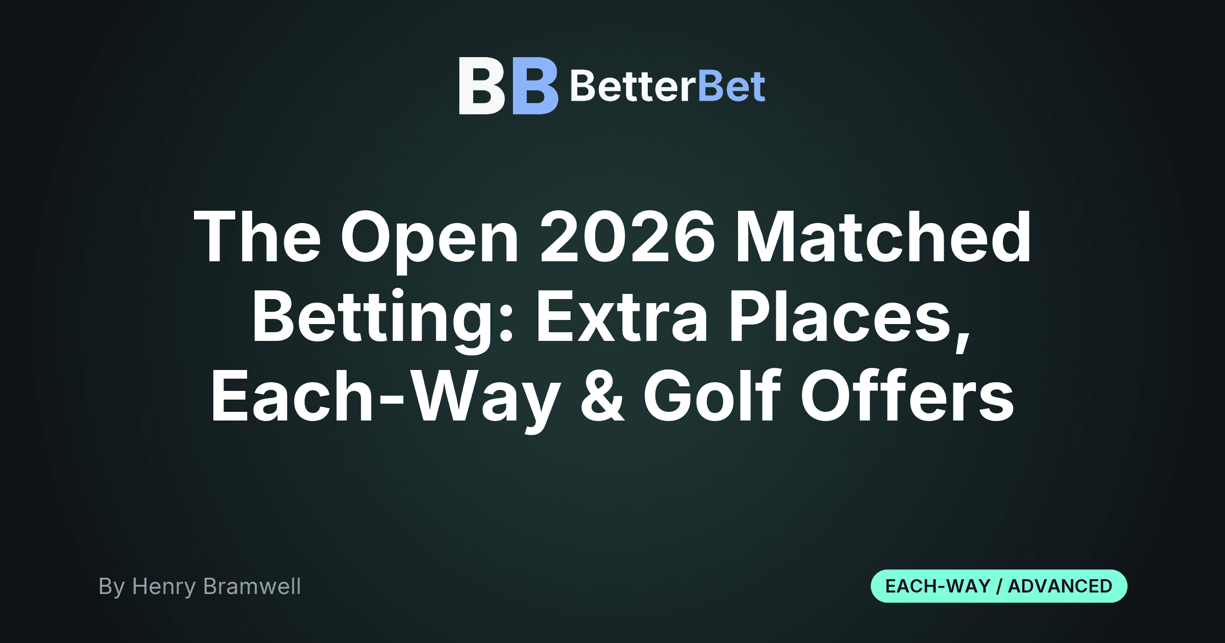 The Open 2026 Matched Betting: Extra Places, Each-Way & Golf Offers